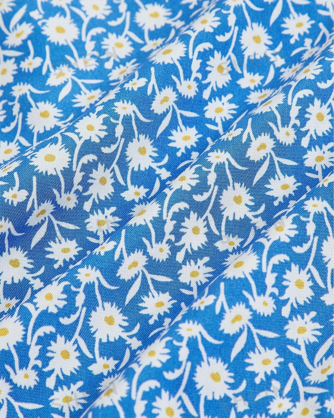 Ditsy Floral High Split Halter Dress - Image 3