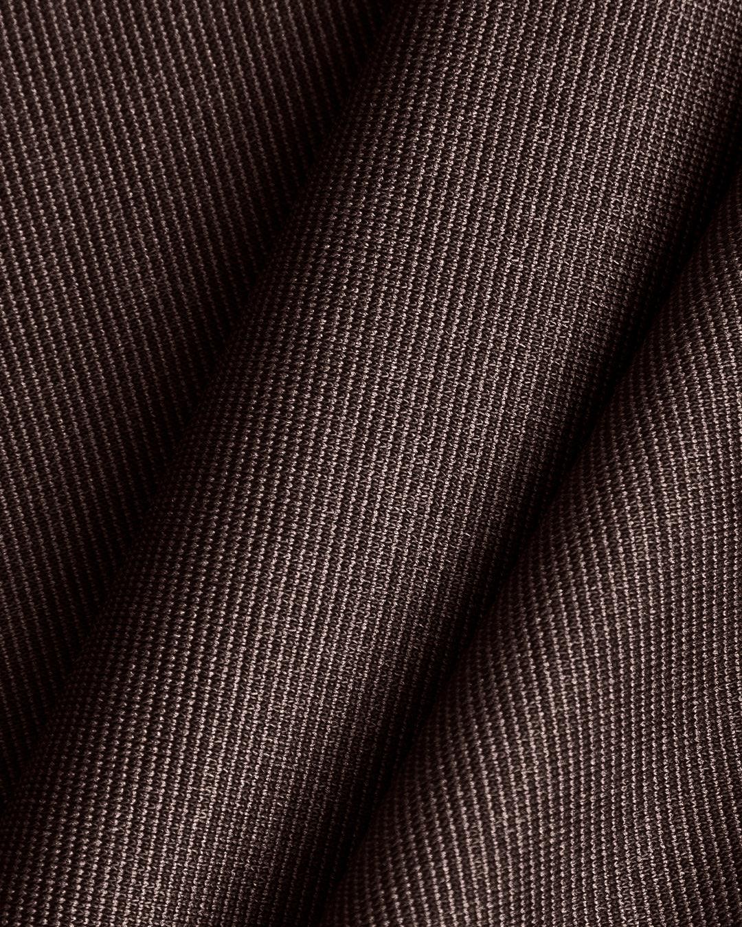 Double Breasted Sleeveless Vest and Pleated Skirt Set In Brown - Image 5