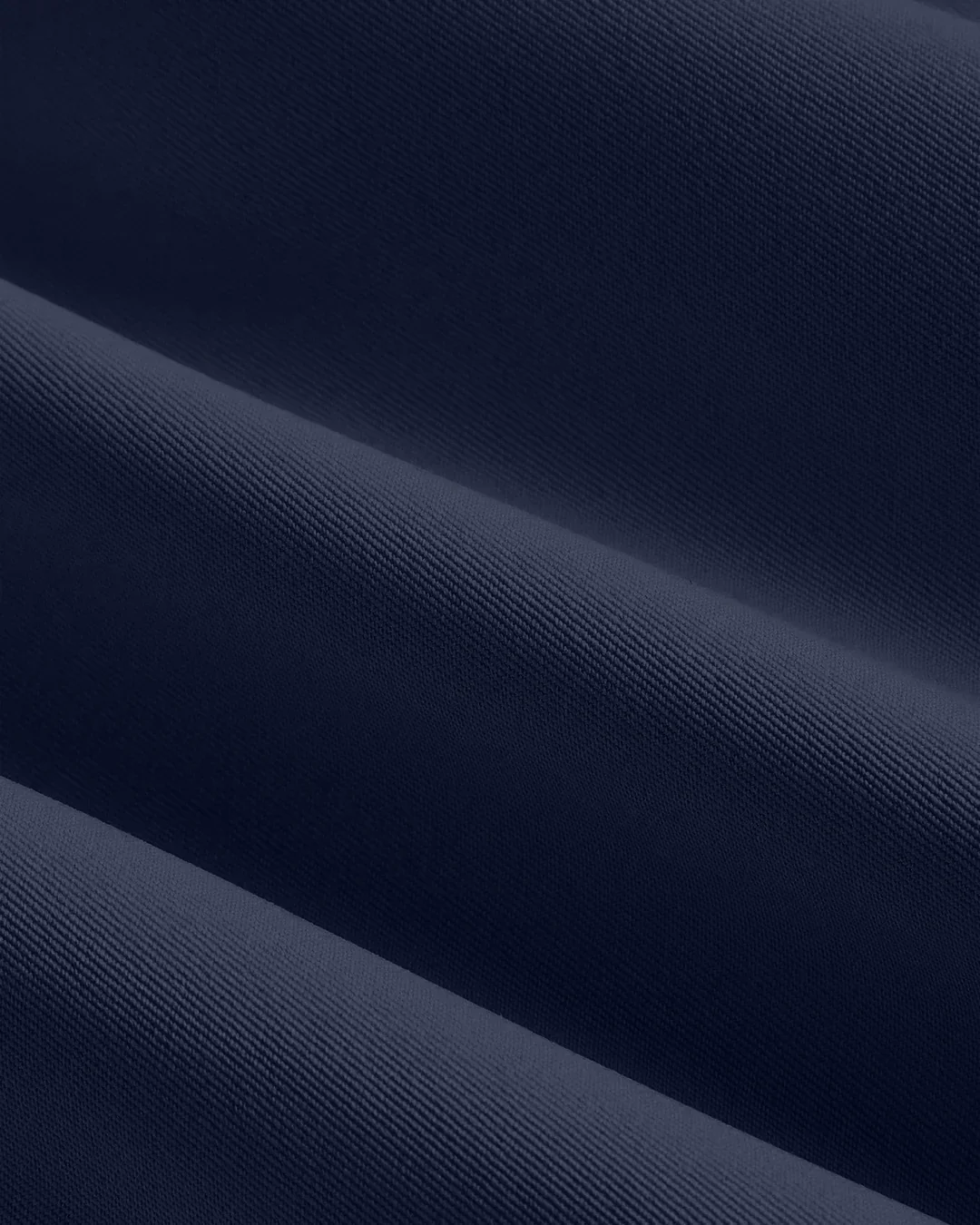 Draped Neck Belted A-Line Sleeveless Midi Dress in Navy Blue - Image 3