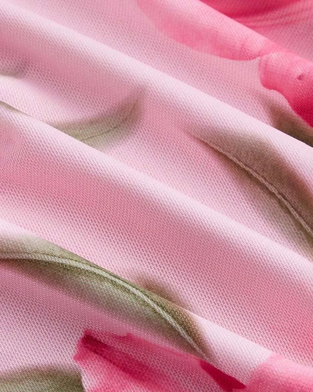 Dusty Pink Floral Ruched Mini Dress - Image 3