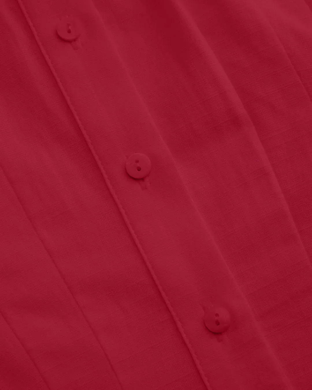 Fitted Collared Button Down Shirt in Cherry - Image 3