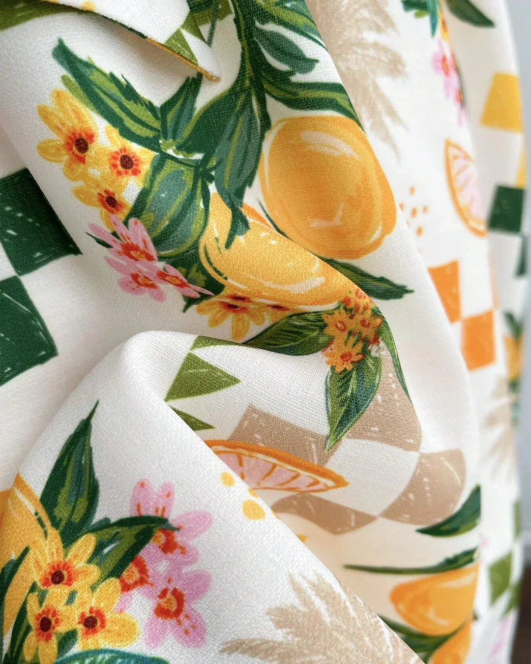 Floral Pixel Print Smocked Mini Dress - Image 4