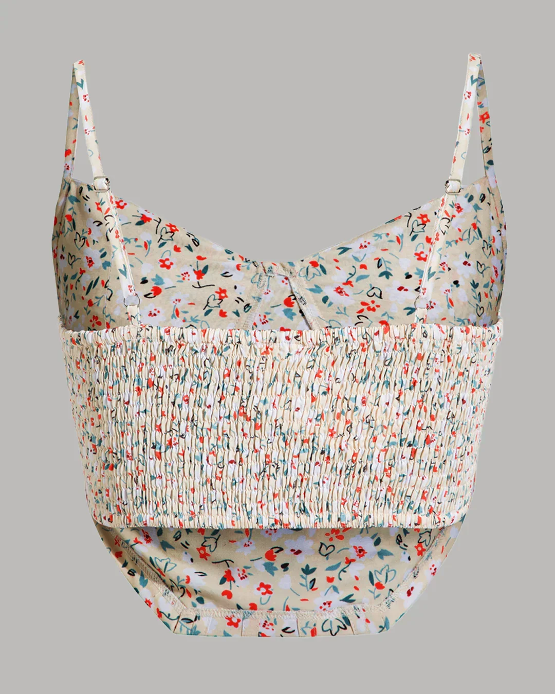 Floral Print Spaghetti Strap Cami Top - Image 2