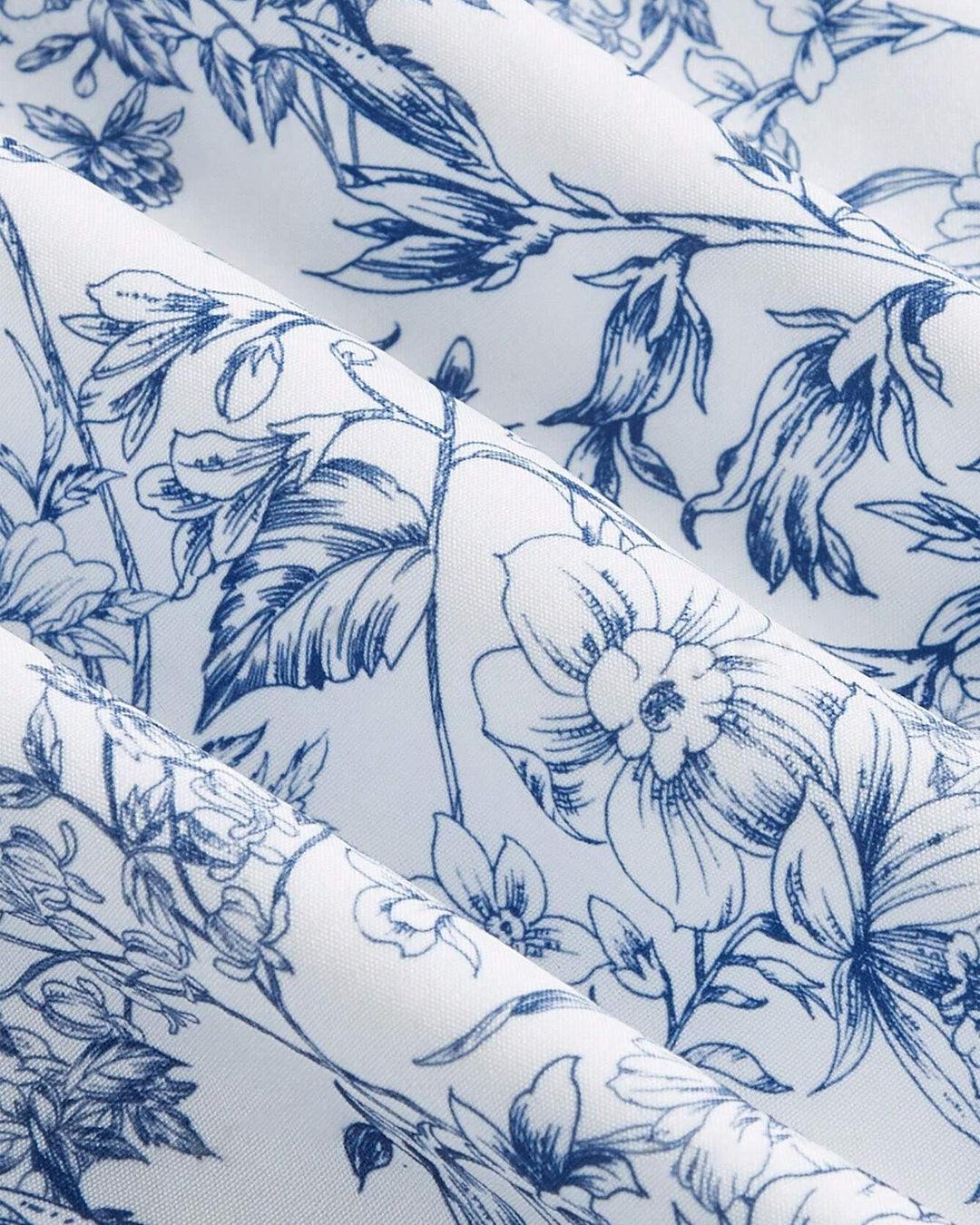 Floral Print Tie Front Puff Sleeve Dress - Image 3