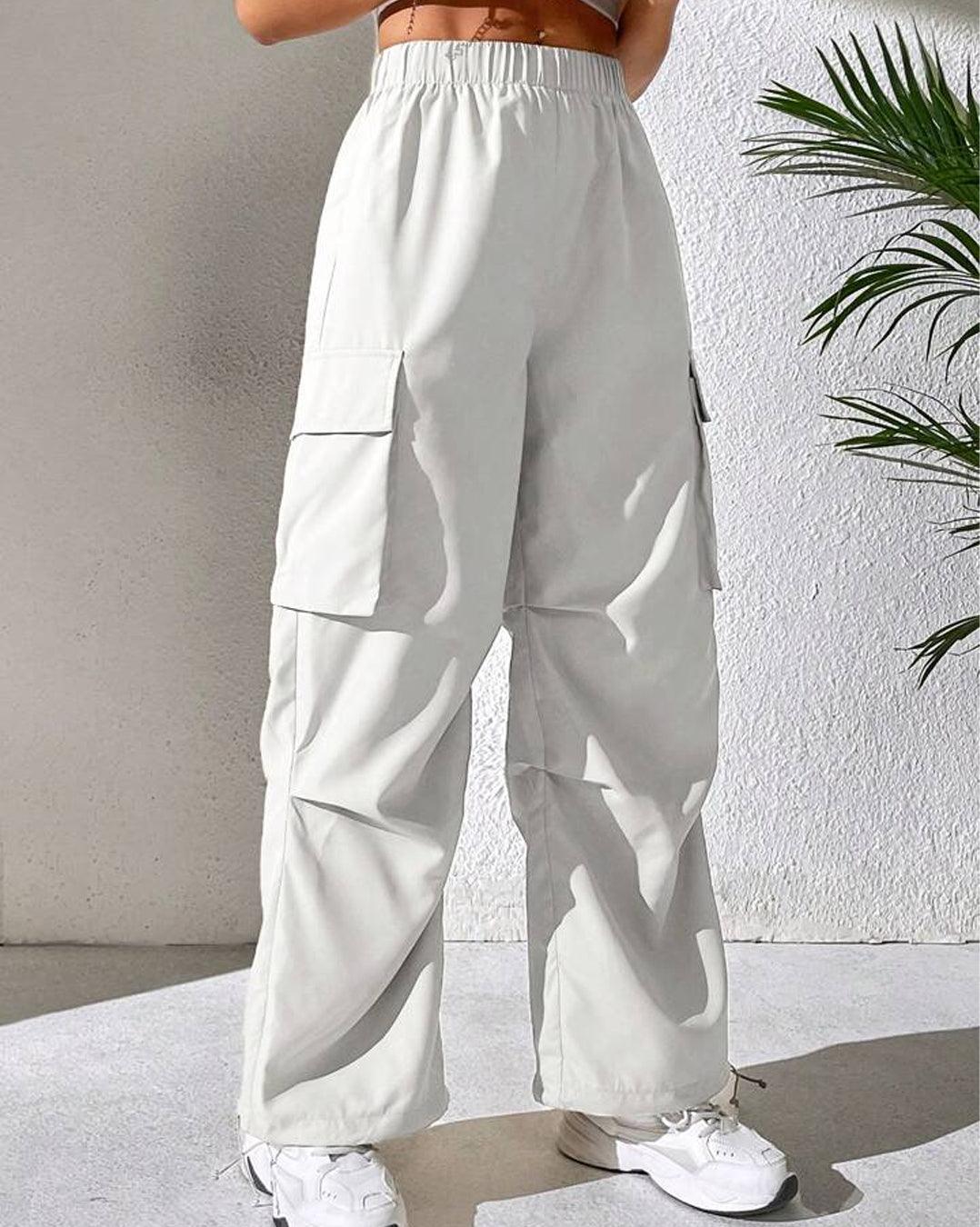Formal Grey Trouser With Side Pockets And Cargo Pockets - Image 2