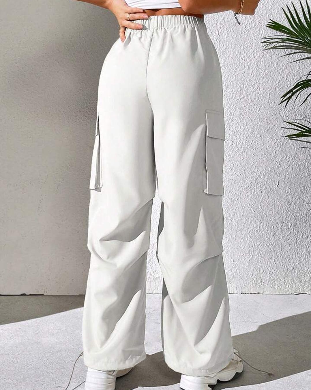 Formal Grey Trouser With Side Pockets And Cargo Pockets - Image 3