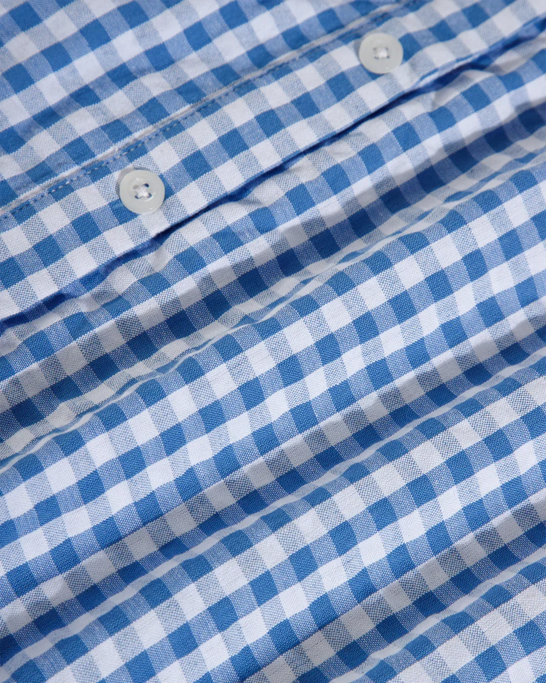Gingham Checkered Short Sleeve Button Down Shirt - Image 3