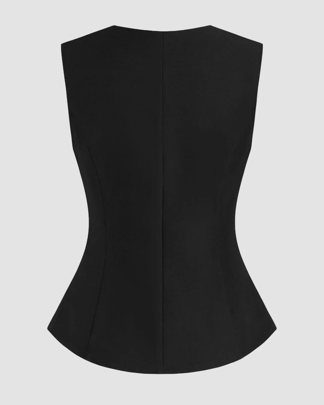 Half Zip Pleated Top in Black - Image 2