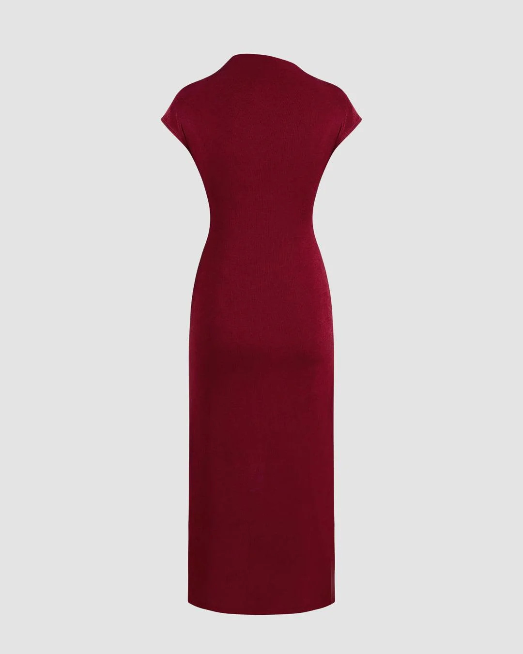 Half Sleeve Maxi Dress with Draped Detail - Image 2