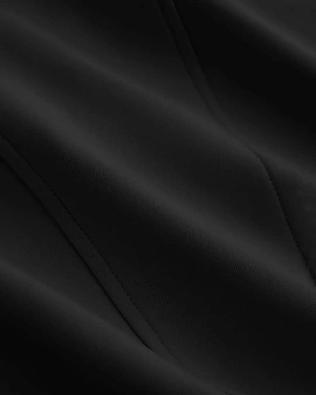 High Neck Zipper Front Tank Top in Black - Image 3