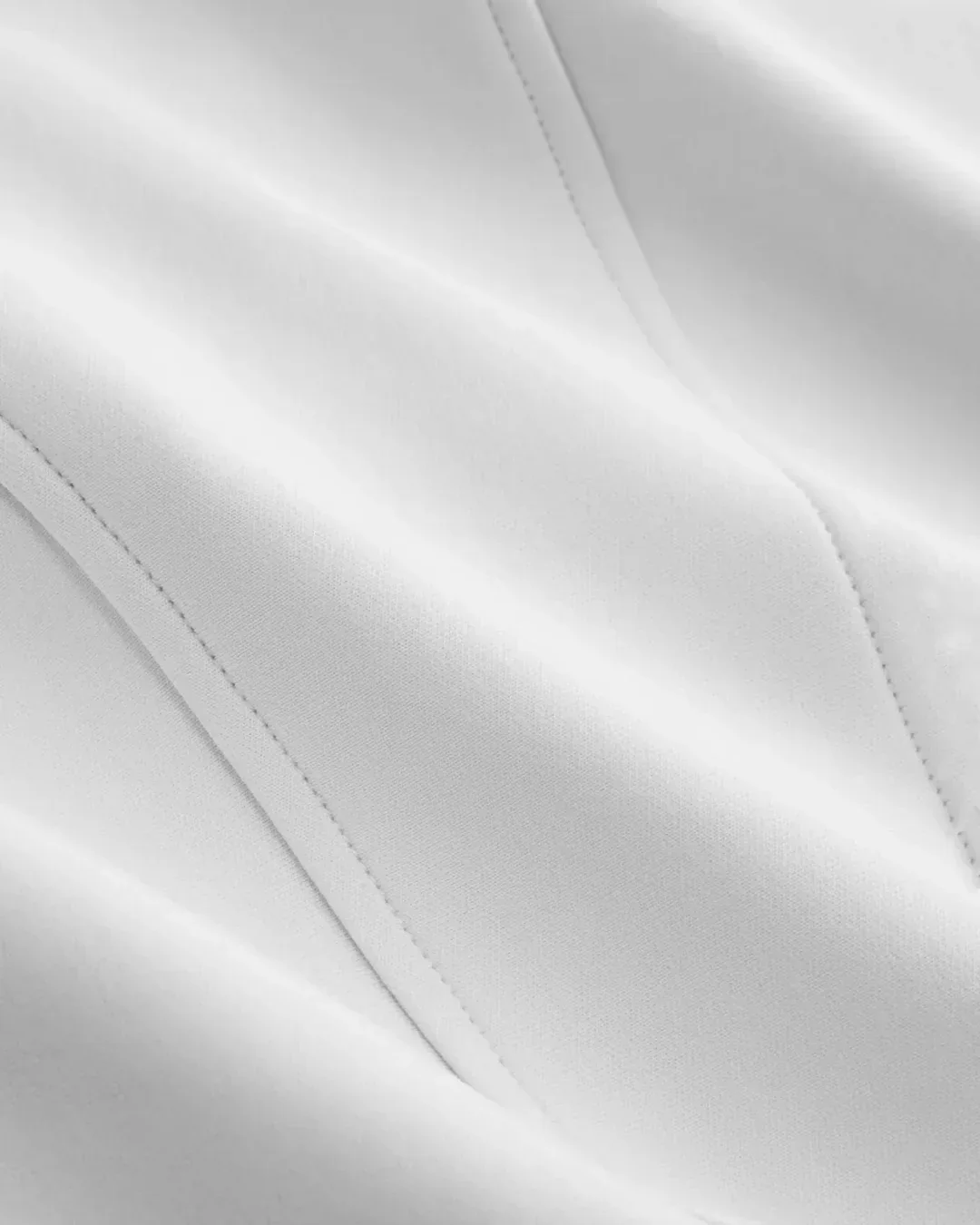 High Neck Zipper Front Tank Top in White - Image 3