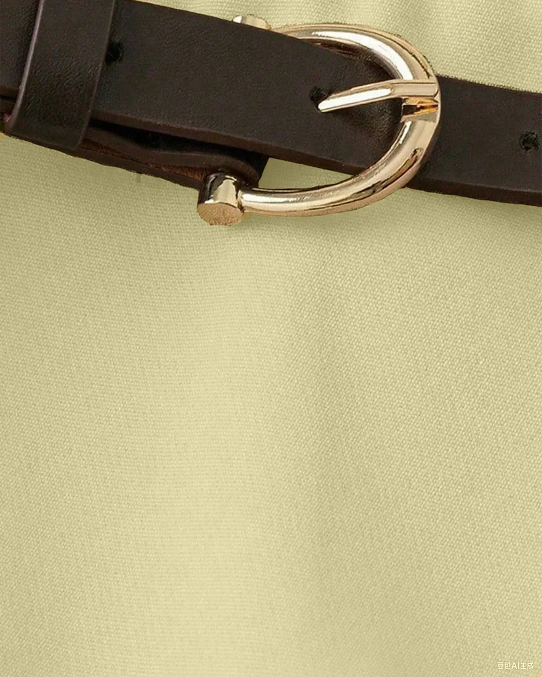 High-Waist Pleated Tailored Shorts Without Belt in French Vanilla - Image 3