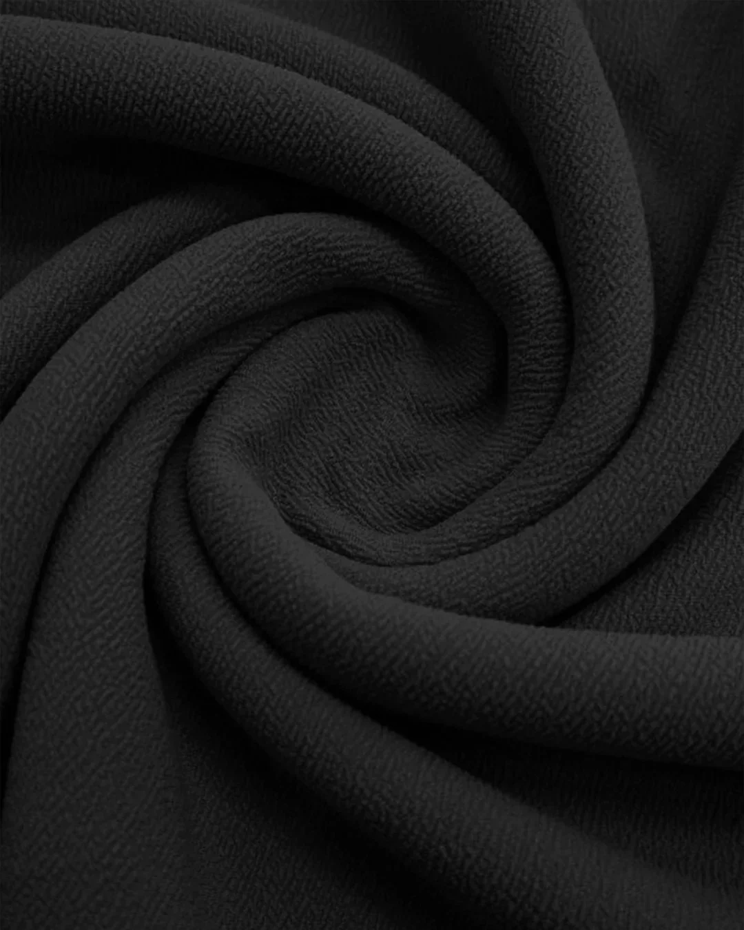 High-Waist Seam-Front Wide-Leg Trousers in Black - Image 3