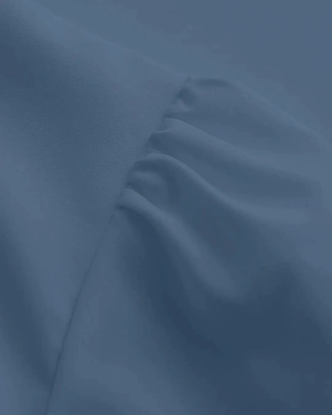 Lace Trim Tie Front Lantern Sleeve Shirt In Blue - Image 3