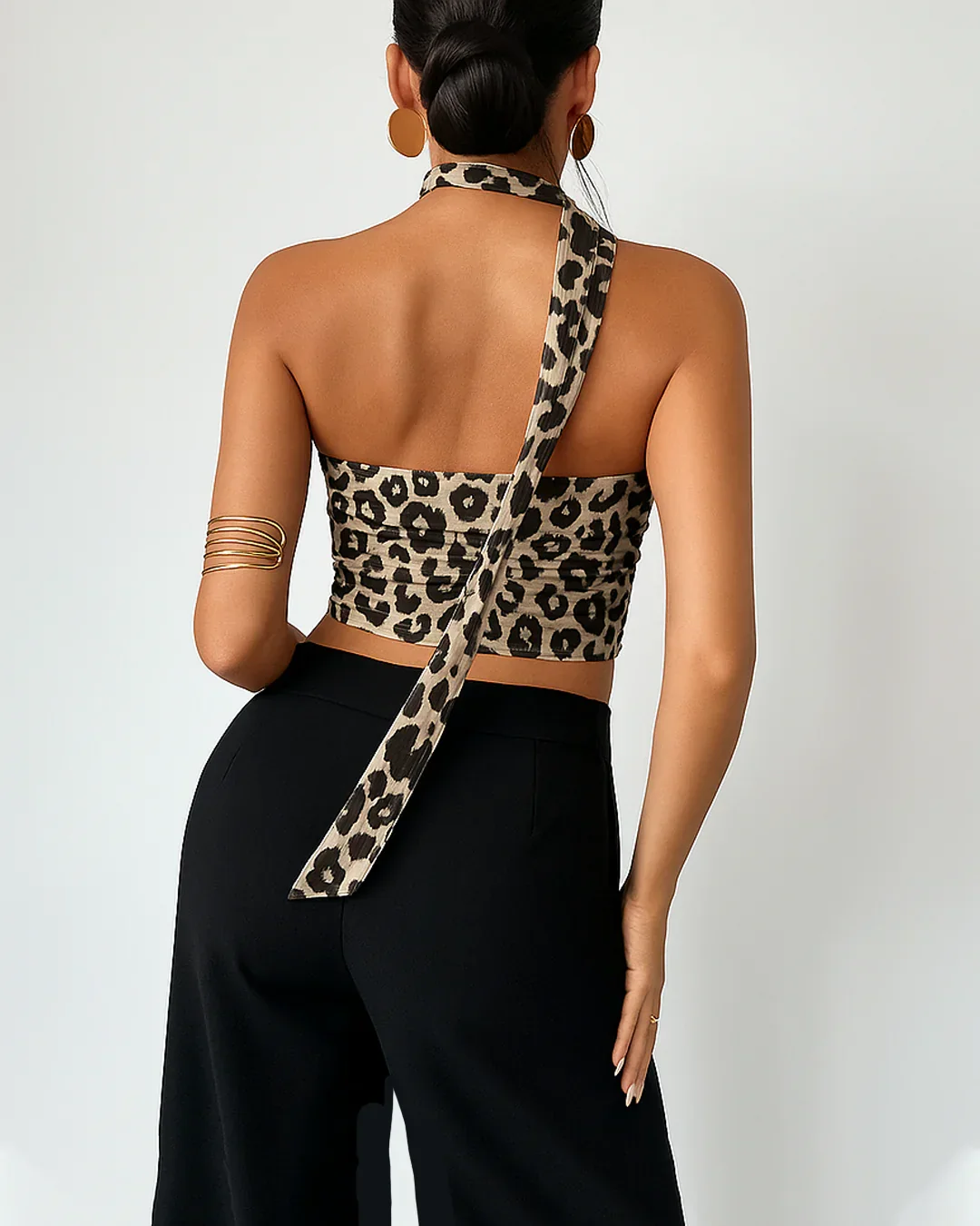 Leopard Print Tube Top - Image 3