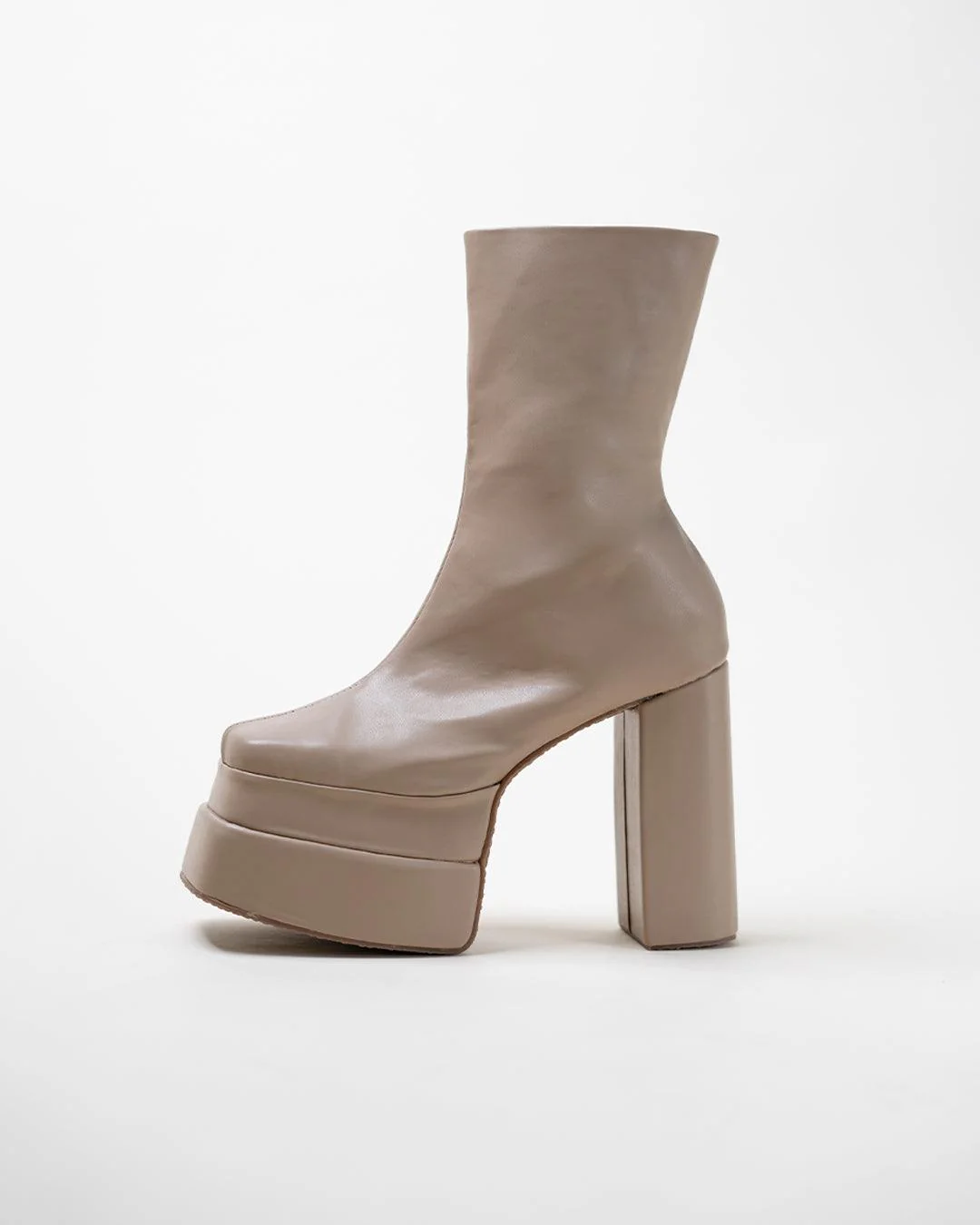 Littlebox Aevitas Platform Boots Mocha - Image 3