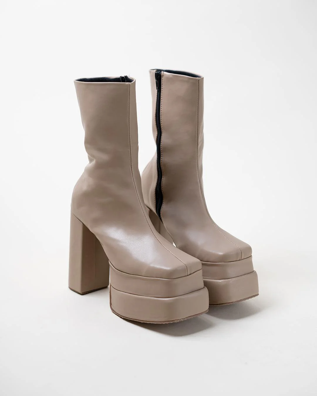 Littlebox Aevitas Platform Boots Mocha - Image 4