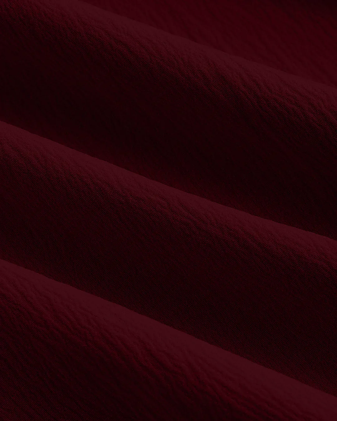 Maroon Faux Fishbone Design Romantic One-Shoulder Dress Curve & Plus - Image 3