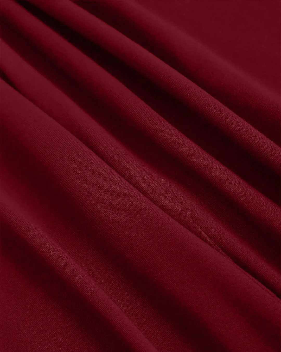 Maroon Halter Cowl Neck Wide Leg Jumpsuit - Image 3