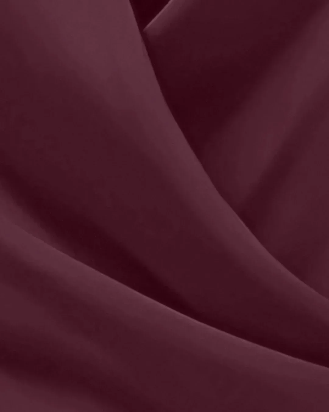 Maroon Solid Color Deep V-Neck Twist Knot Asymmetrical Top - Image 3