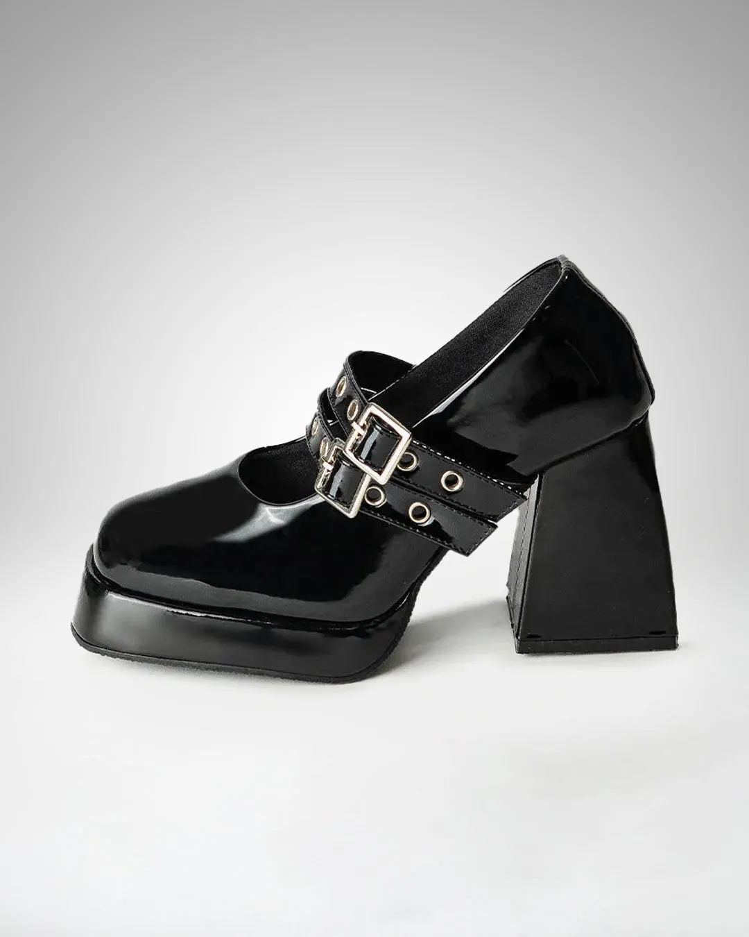 Mary Jane Block Heel Classic Design Alluring Shoes - Image 2