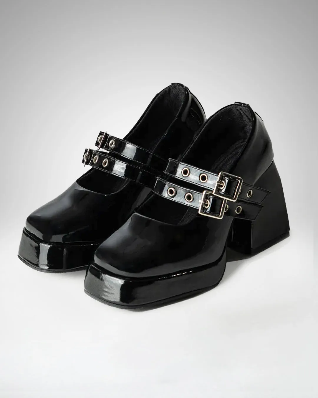 Mary Jane Block Heel Classic Design Alluring Shoes - Image 3