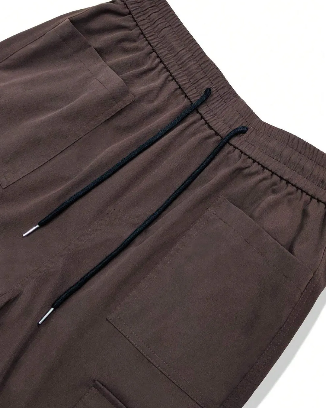 Men Brown Straight Leg Cargo Pants - Image 4