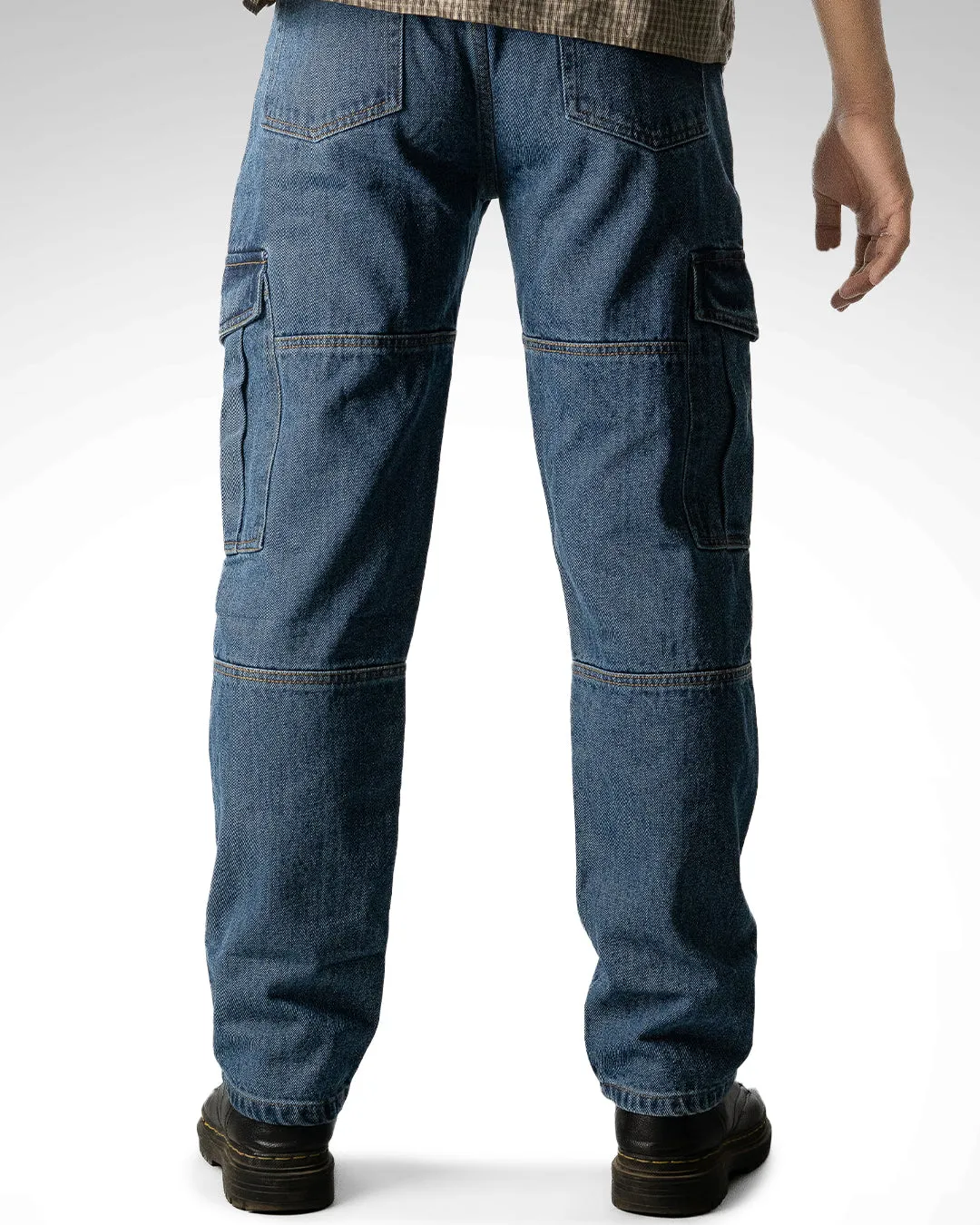 Men Loose Fit High-Rise Relaxed Jeans - Image 3