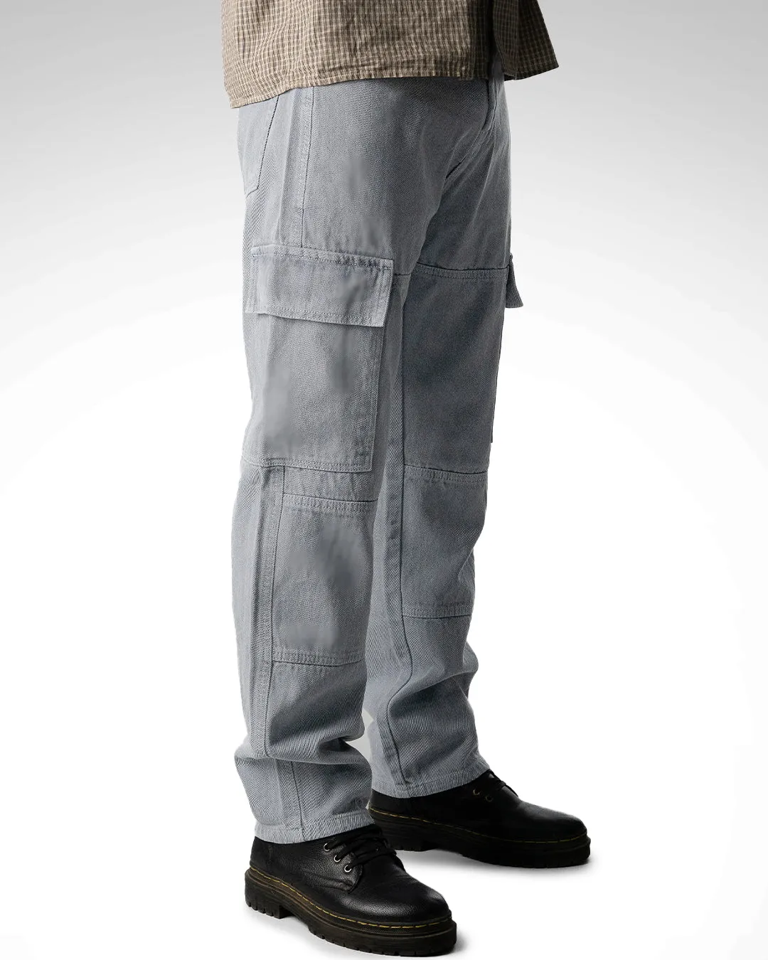 Men Regular Mid Rise Grey Jeans - Image 2