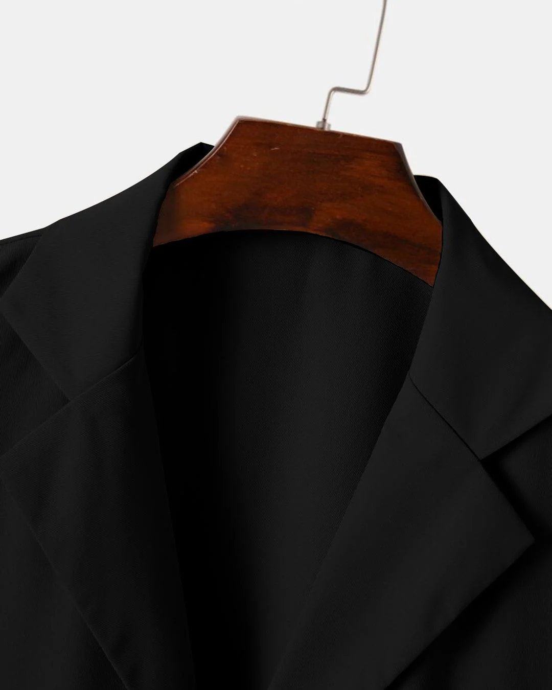 Men Two Piece Outfit Casual Basic Short Sleeved Button Up Shirt & Straight Leg Pant In Black - Image 3
