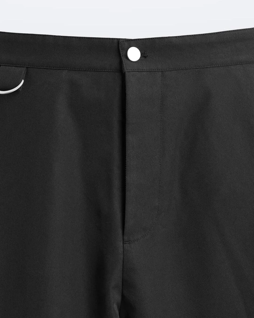 Men Wide Fit Black Cargo Trouser - Image 3