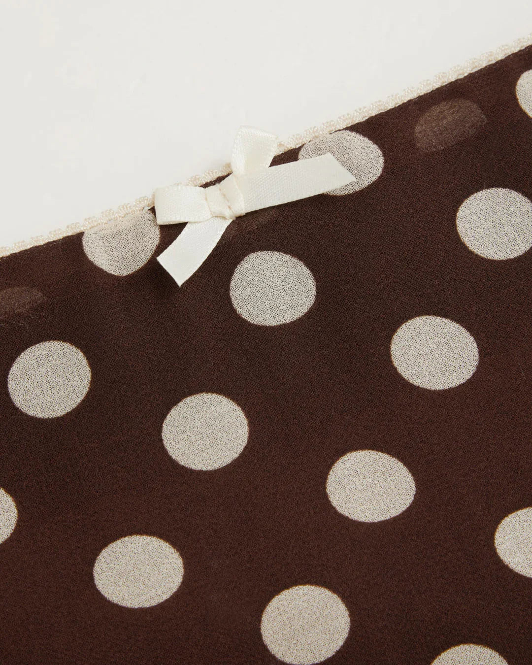 Mesh Low Rise Polka Dot Bowknot Mermaid Skirt - Image 3