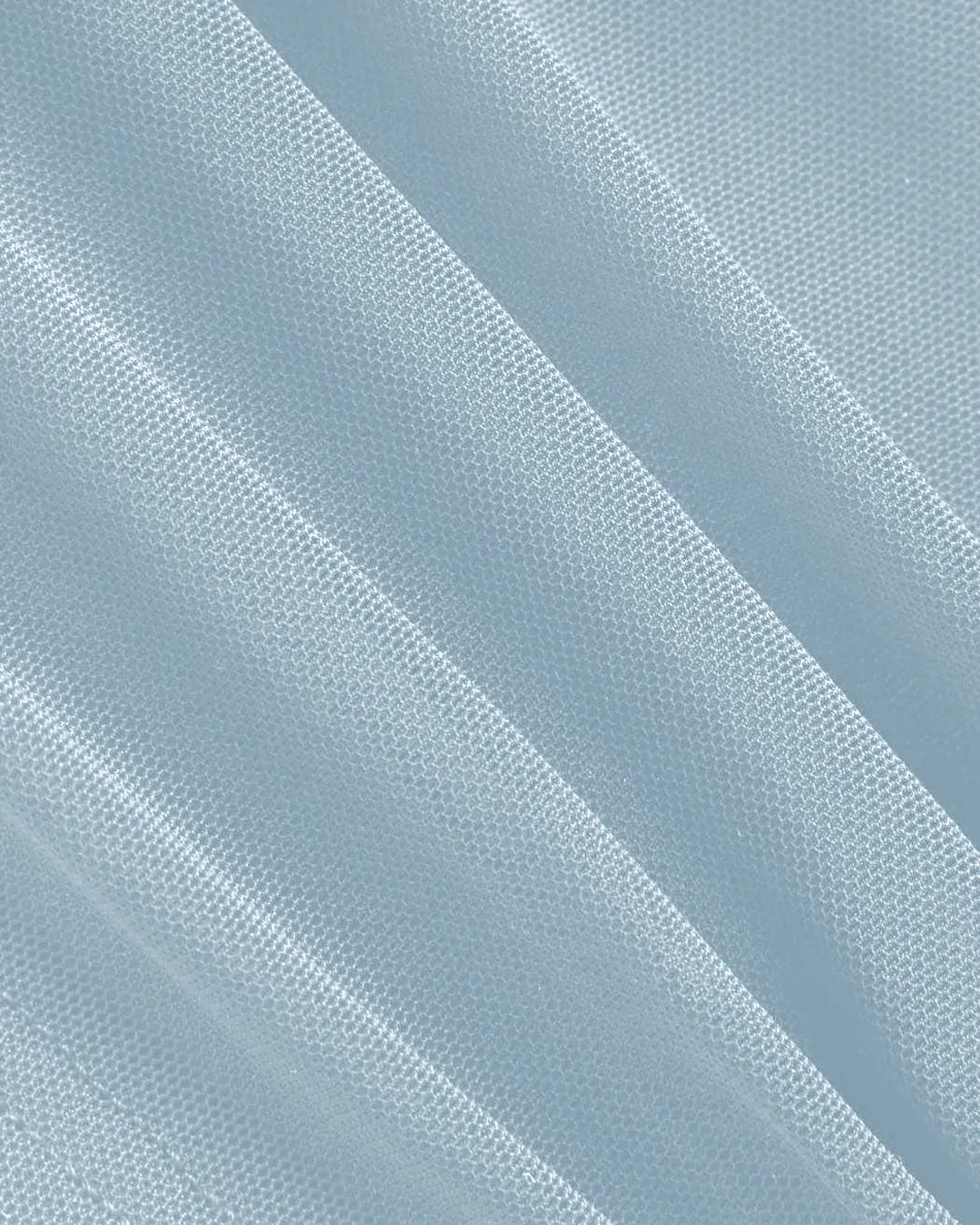 Mesh V-Neck Ruched Strappy Dusty Blue Crop Top - Image 3