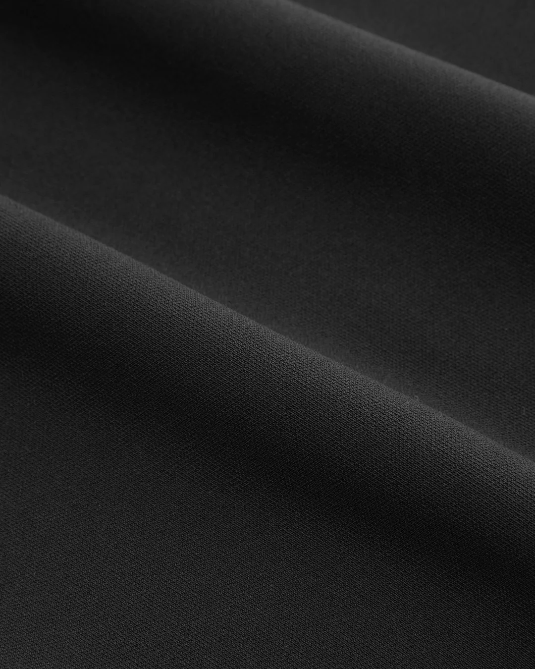 Mid Rise Elastic Waist Trousers in Black - Image 3