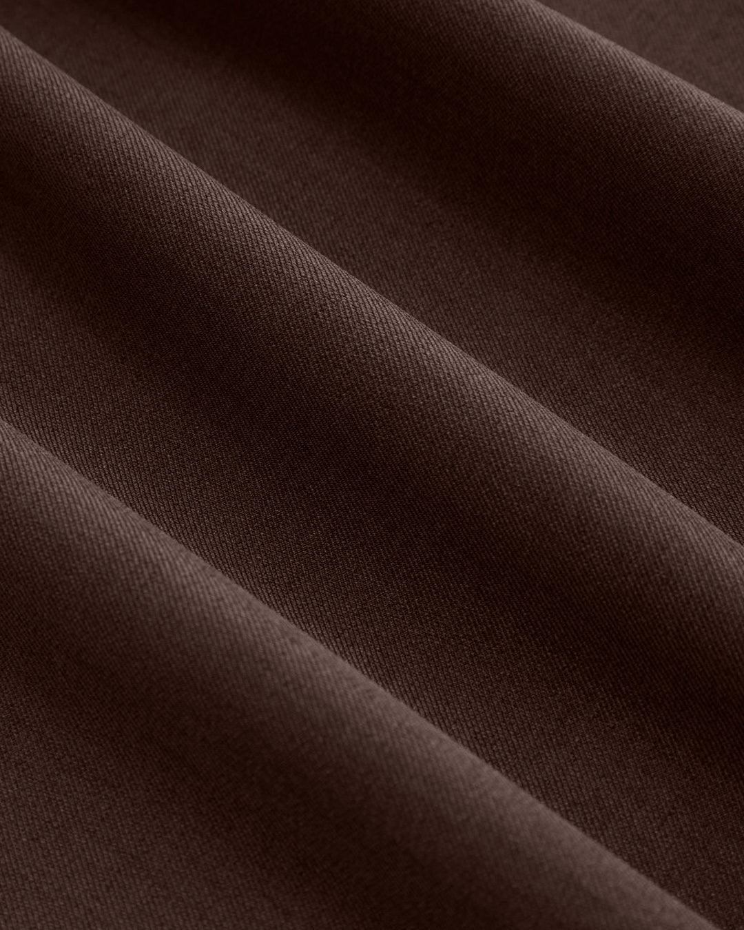 Mid Rise Solid Pocket Straight Leg Trousers In Coco Brown - Image 4