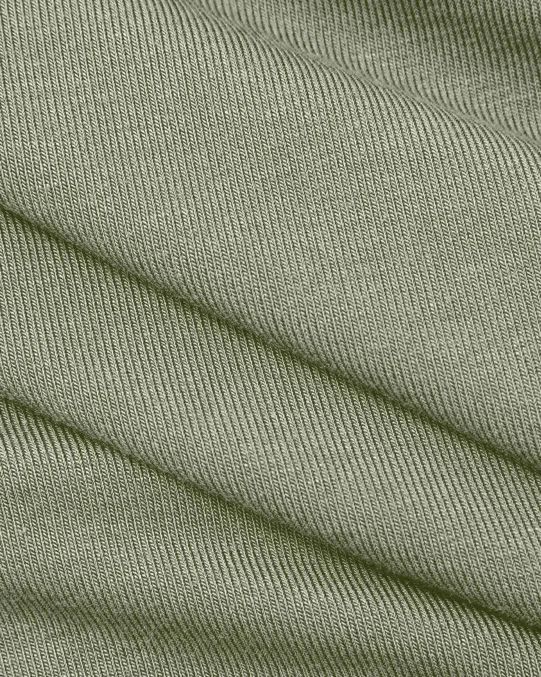 Mock Neck Asymmetric Ruched Tank Top In Herbal Green - Image 3