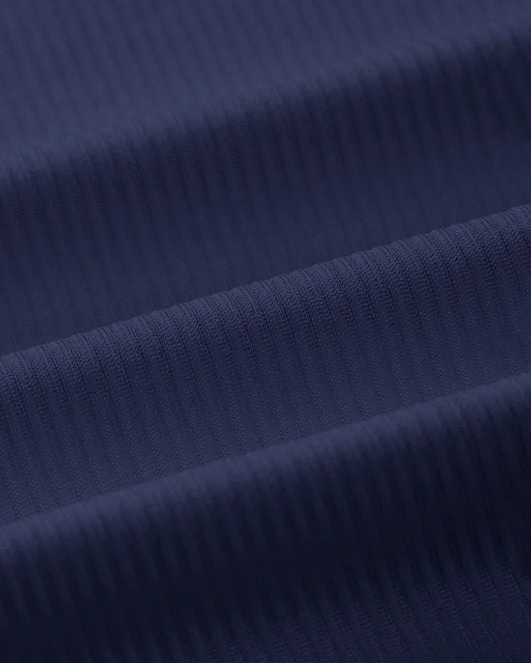 Navy Blue Ribbed Button-Down Sleeveless Top - Image 3