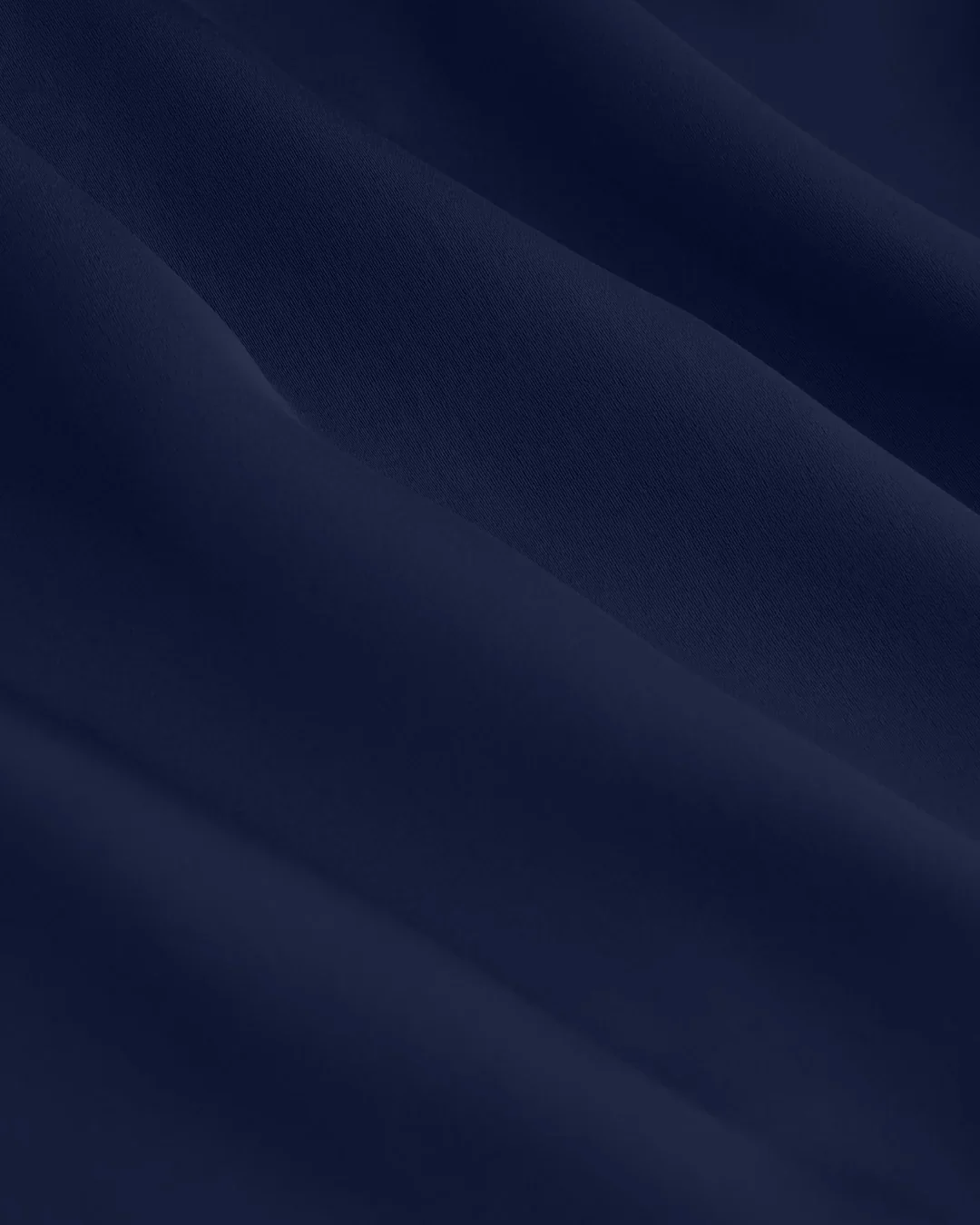 Navy Blue Satin Collared Full Sleeve Shirt - Image 4