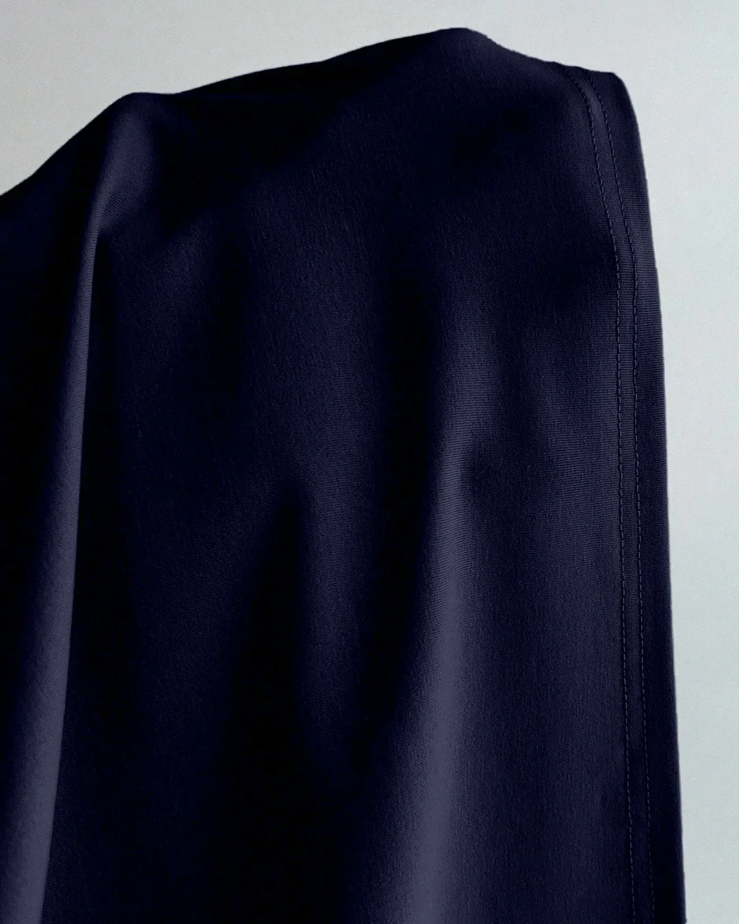 Ruched Bust Sweetheart Neck Full Sleeve Top in Navy Blue - Image 3