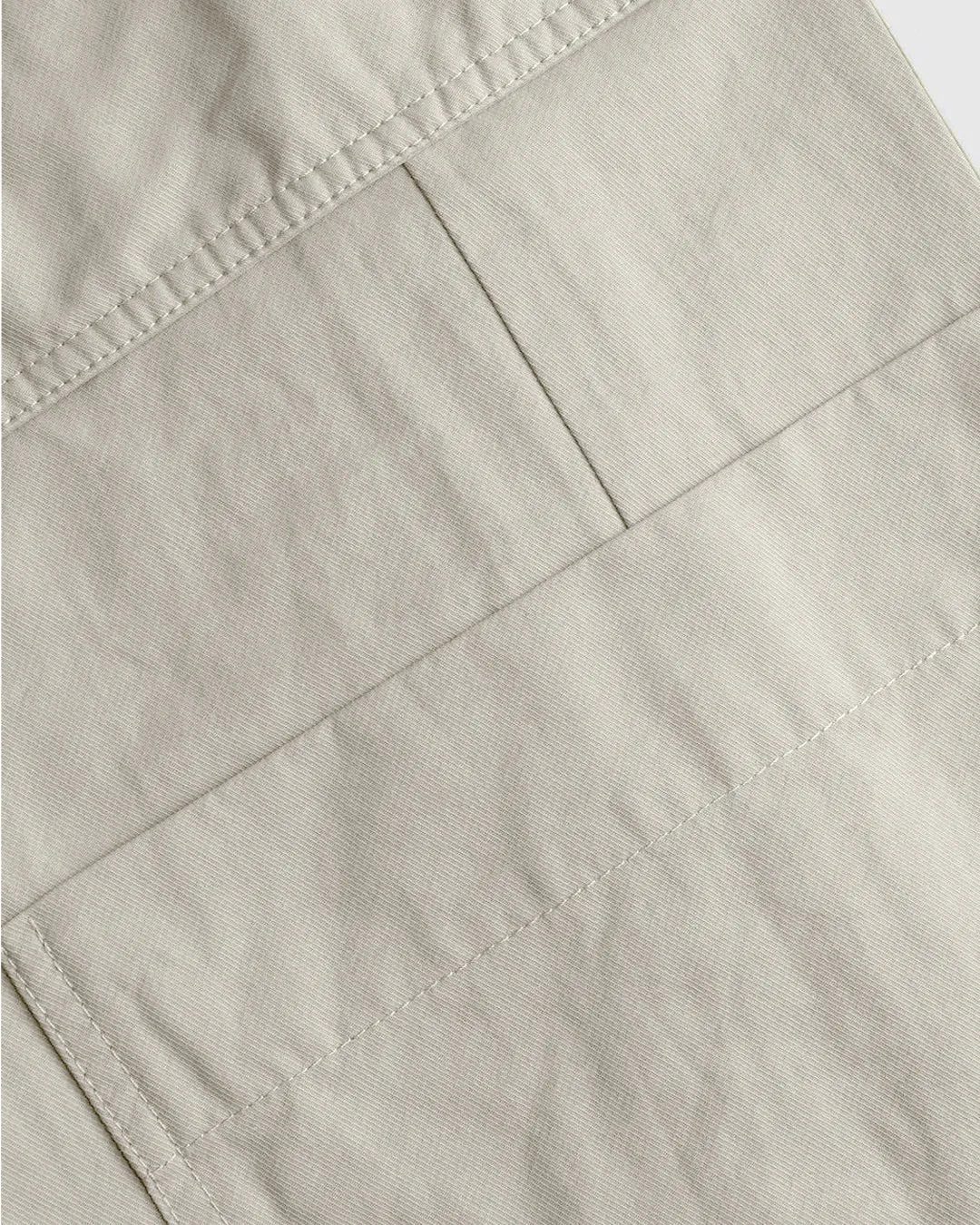 New Nostalgia Middle Waist Solid Double Pocket trouser In Offwhite - Image 4