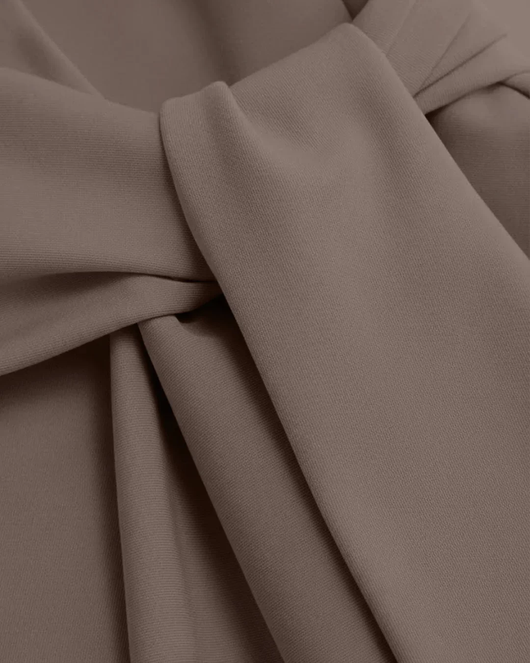 Notched Collar Knotted Blazer Vest in Brown - Image 4