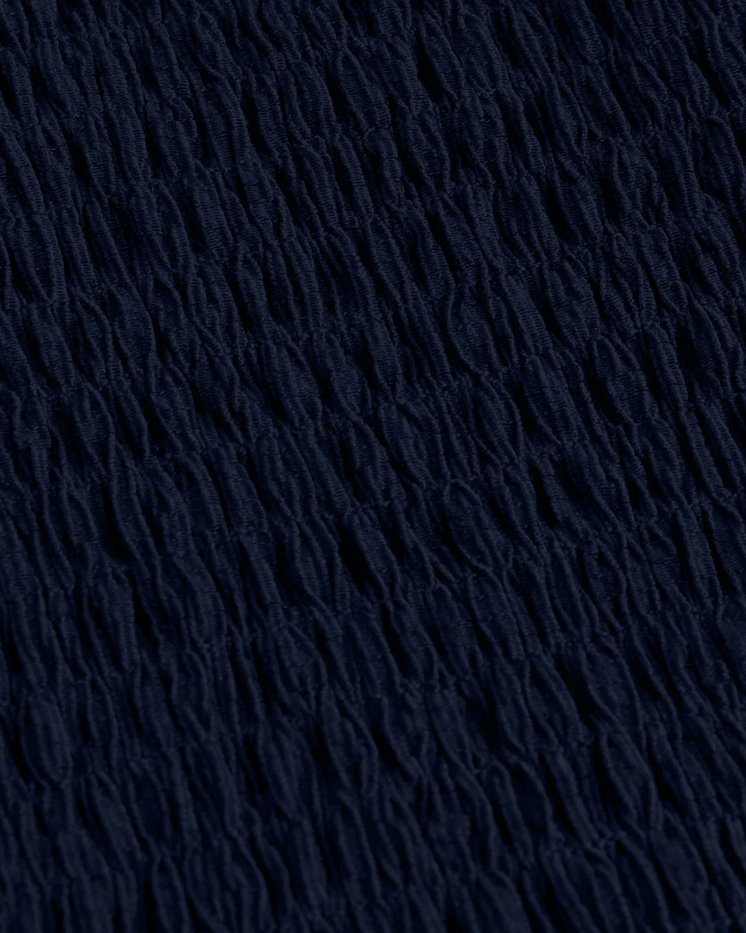 Off Shoulder Crop Top And Wide Leg Pant In Navy Blue - Image 3