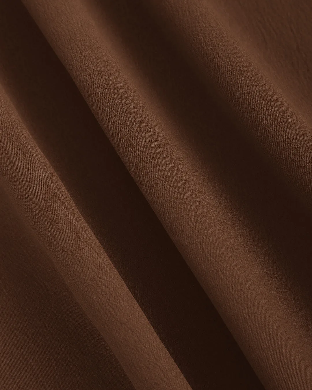 Off-Shoulder Puff Sleeve Solid Color Cinched Maxi Dress In English Brown - Image 5