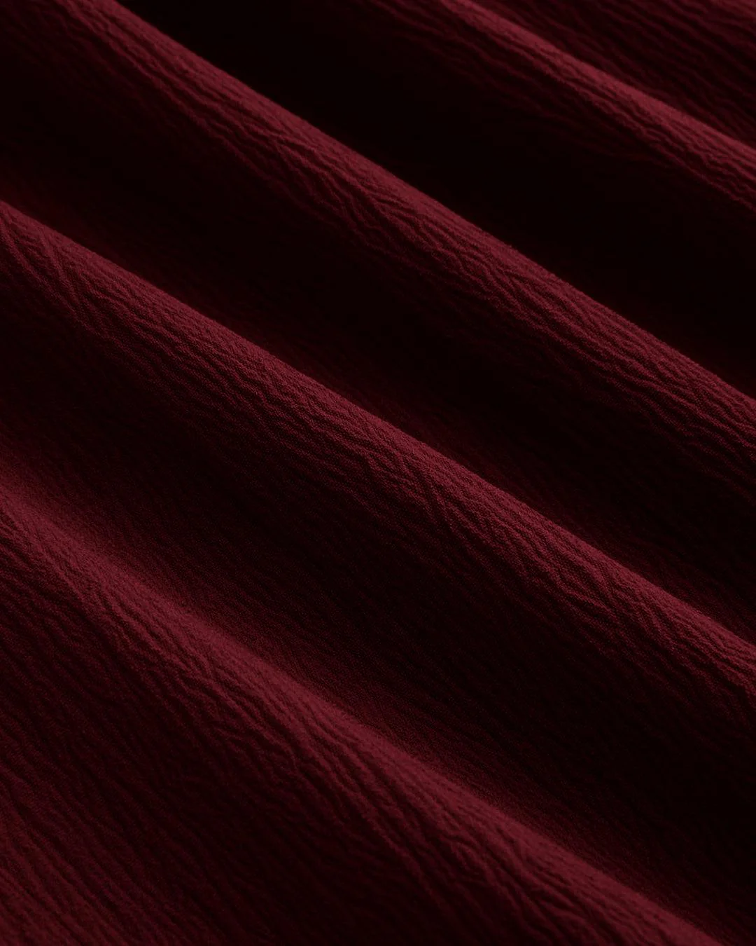 Off-Shoulder Ruched Top With Mid-Rise Straight Leg Trousers in Maroon - Image 4