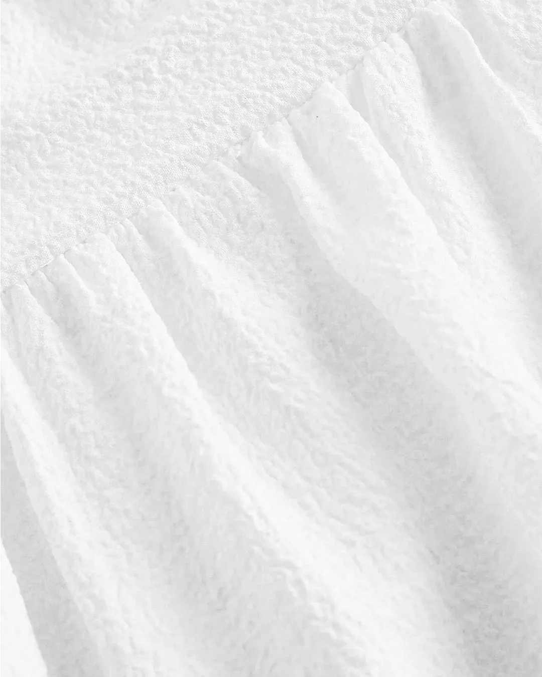 Off-Shoulder Ruffled Midi Dress with Puffed Sleeves In Off - White - Image 3