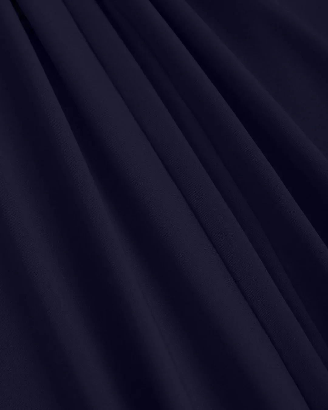One Shoulder Solid Wide Leg Jumpsuit in Dark Navy Blue - Image 3