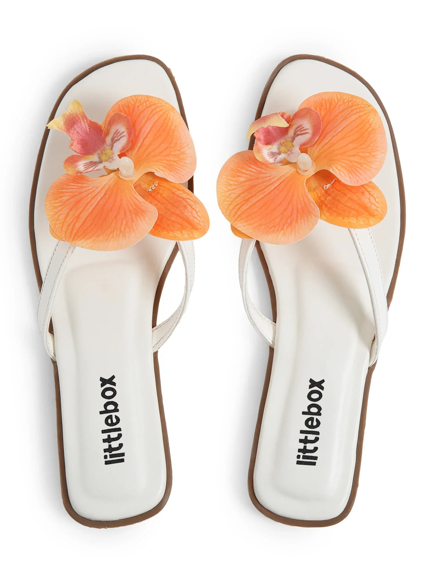 Orange Butterfly Orchid Decor Beach Flat - Image 3