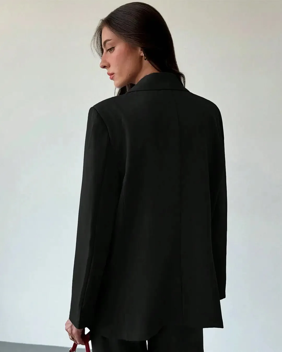 Oversized Long Sleeve Loose Blazer - Image 2