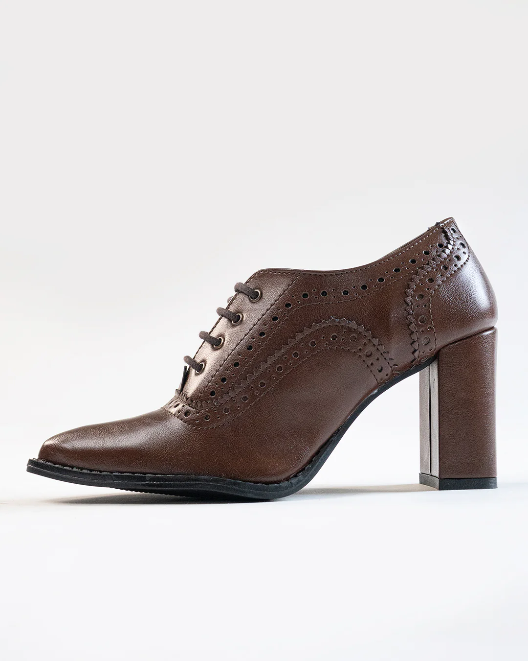 Oxford Lace Up Brogue Boots - Image 6