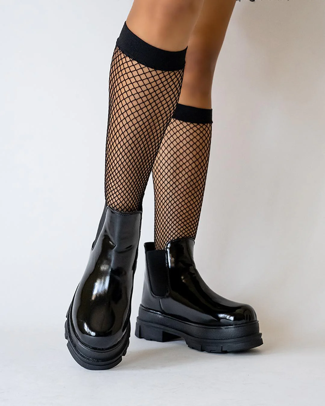 Back To School Aesthetics Black  Boots - Image 2